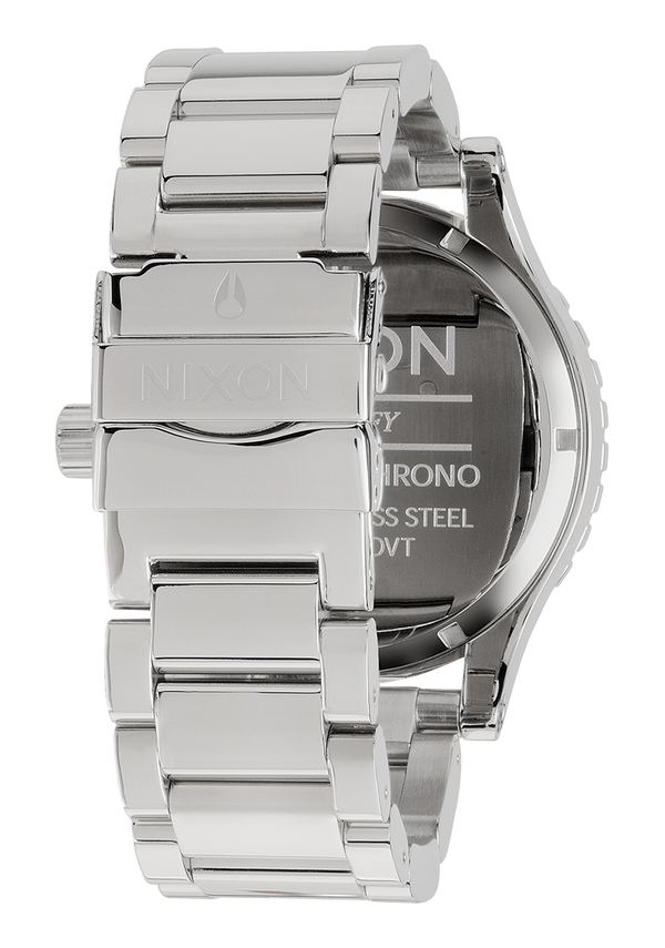 Nixon 51-30 Chrono Watch | High Polish / White | Men's Stainless Steel