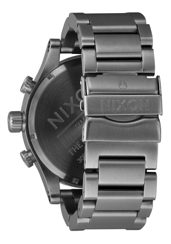 Nixon 51-30 Chrono Watch | Light Gunmetal / Dk Forest| Men's Stainless Steel