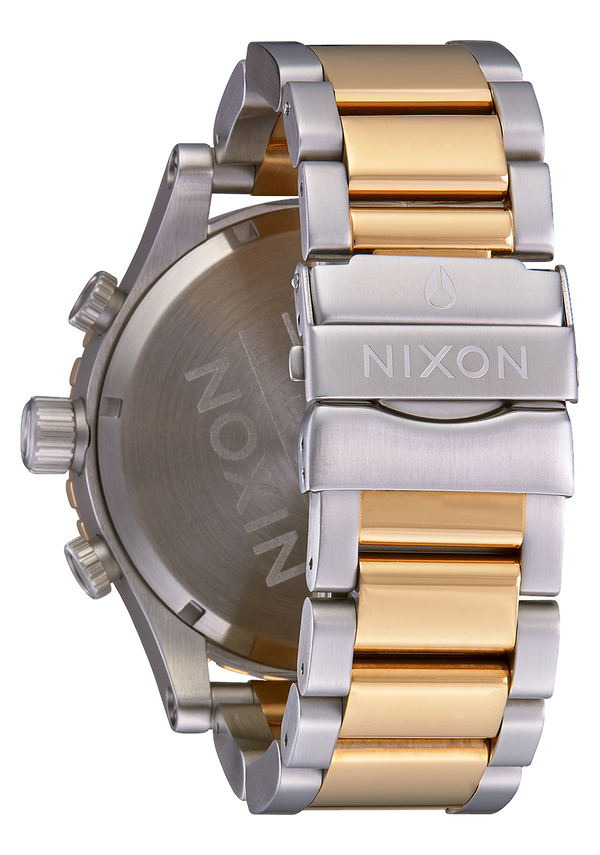 Nixon 51-30 Chrono Watch | Silver / Gold | Men's Stainless Steel