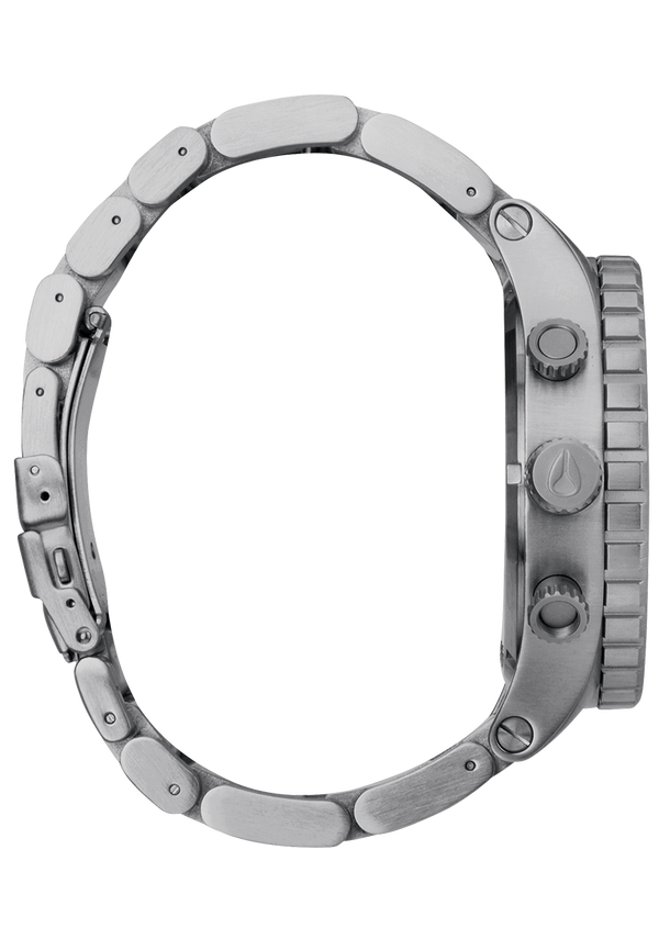 Nixon 51-30 Chrono Watch | Silver / Turquoise | Men's Stainless Steel