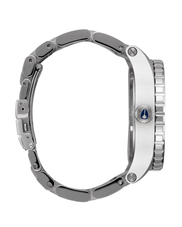 Nixon 51-30 Watch | Silver / Denim | Men's Stainless Steel
