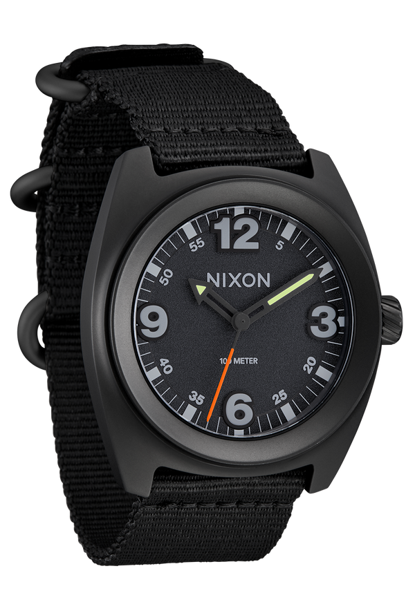 Nixon Clutch 42 | All Matte Black / Black | 42mm Analog Watch