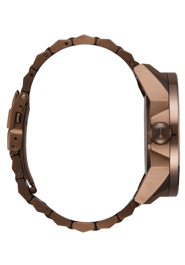 Nixon Corporal Stainless Steel Watch | Chocolate / Dark Roast | Men's Stainless Steel