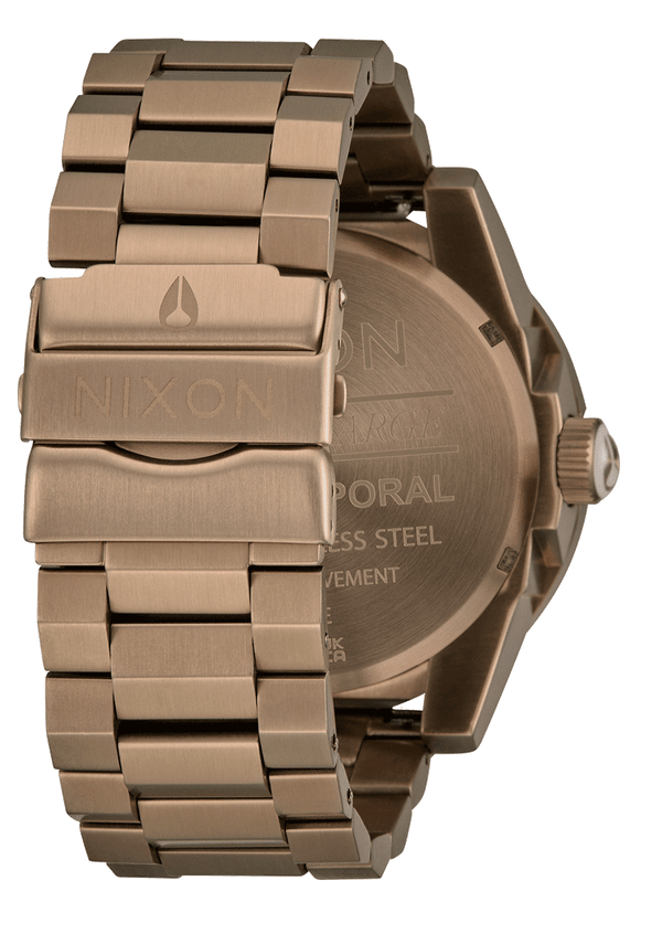 Nixon Corporal Stainless Steel Watch | Desert Gold / Arles Blue | Men's Stainless Steel