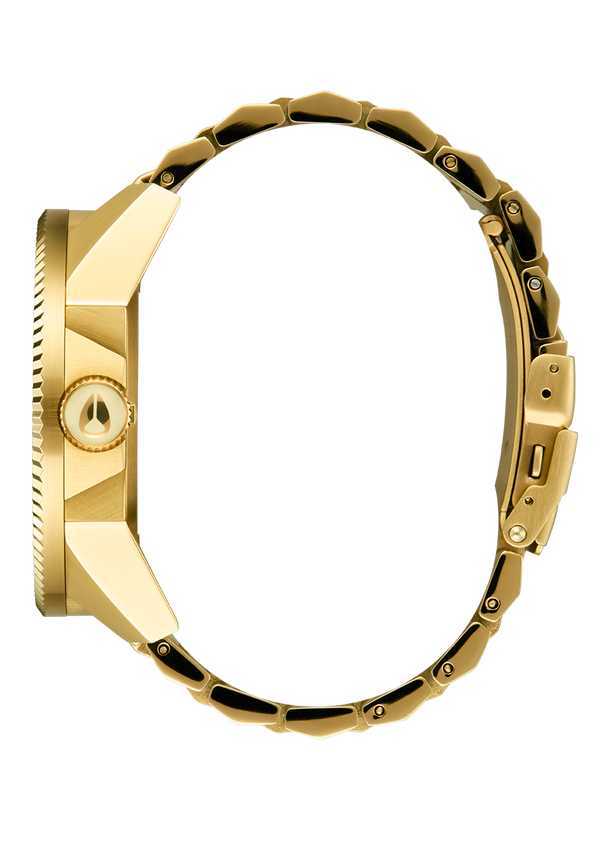 Nixon Corporal Stainless Steel Watch | Gold / Turquoise / Gold | Men's Stainless Steel