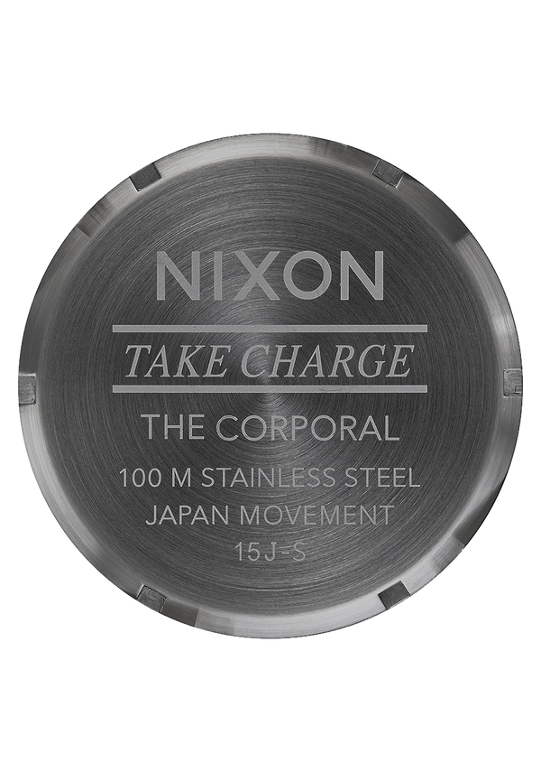 Nixon Corporal Stainless Steel Watch | Matte Black / Matte Gunmetal | Men's Stainless Steel