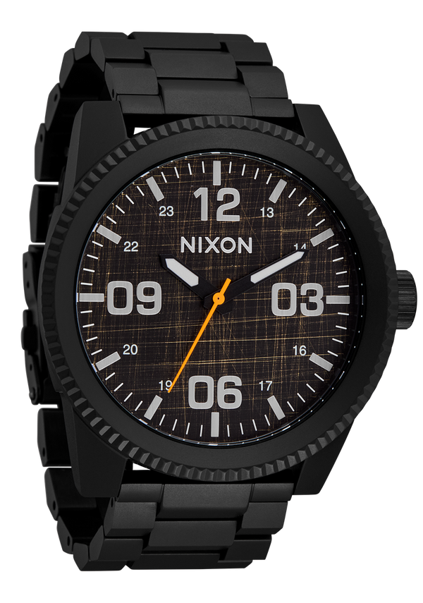 Nixon Corporal Stainless Steel Watch | Super Black / Black Top | Men's Stainless Steel