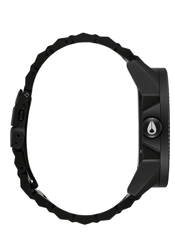 Nixon Corporal Stainless Steel Watch | Super Black / Black Top | Men's Stainless Steel