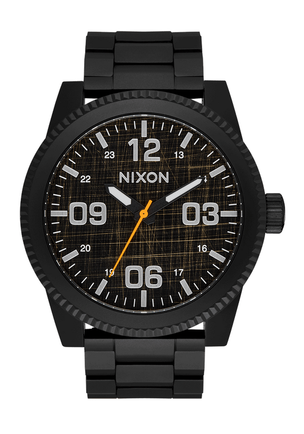 nixon Corporal Stainless Steel Watch | Super Black / Black Top | Men's Stainless Steel