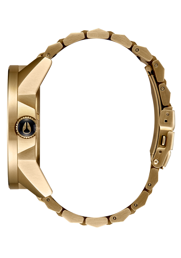 Nixon Corporal Stainless Steel Watch | Yellow Gold / Black | Men's Stainless Steel