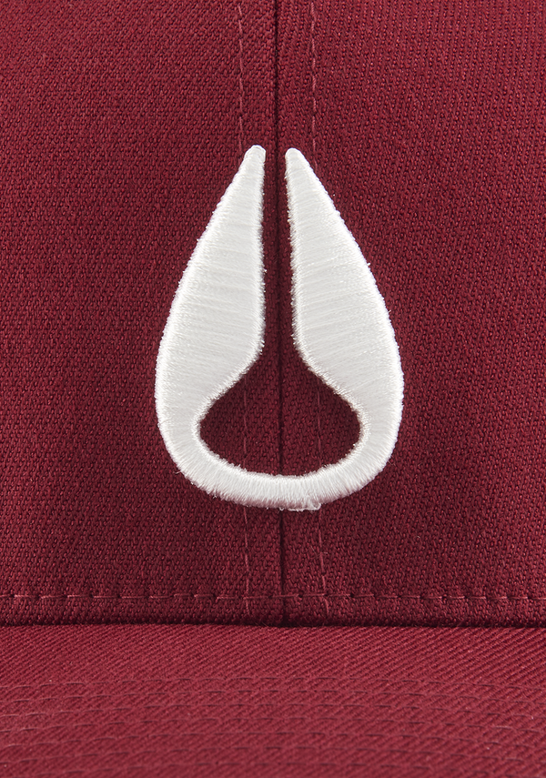 Nixon Deep Down Flexfit Athletic Fit Hat | Burgundy / White