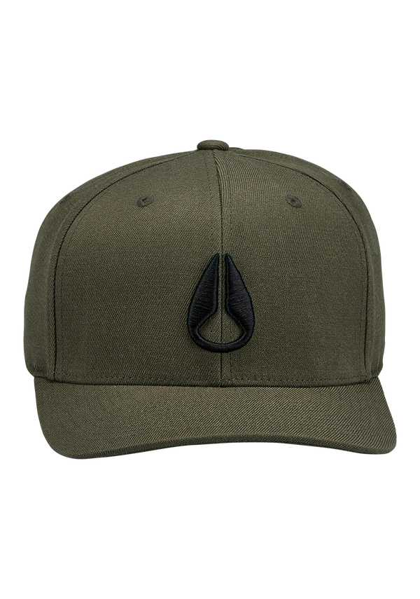 Nixon Deep Down Flexfit Athletic Fit Hat | Dark Olive