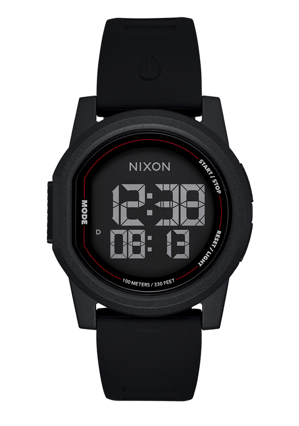 nixon Disk Digital Watch | Black / Black / Negative | Thin LCD Screen Watch nixon Disk Digital Watch | Black / Black / Negative | Thin LCD Screen Watch