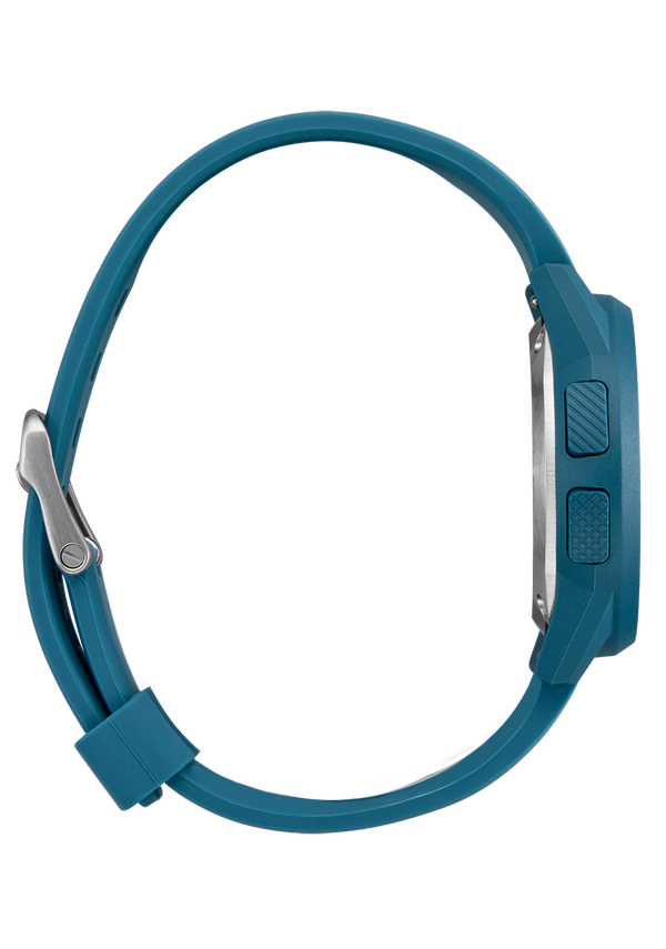 Nixon Disk Digital Watch | Oceanic / Oceanic / Positive | Thin LCD Screen Watch