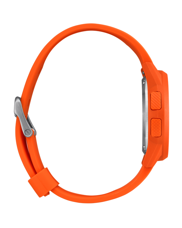 Nixon Disk Digital Watch | Orange / Orange / Negative | Thin LCD Screen Watch