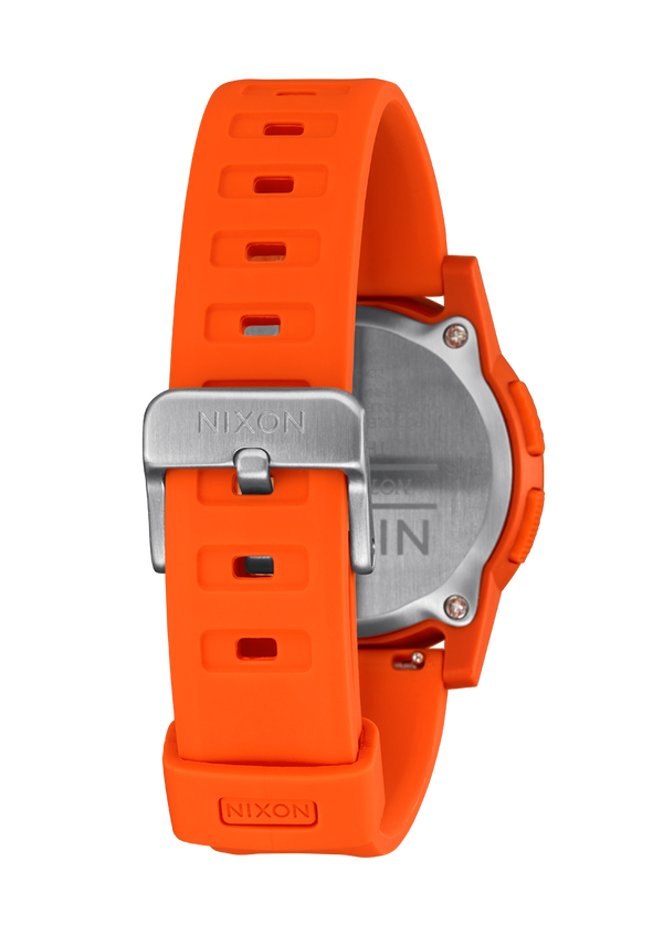 Nixon Disk Digital Watch | Orange / Orange / Negative | Thin LCD Screen Watch