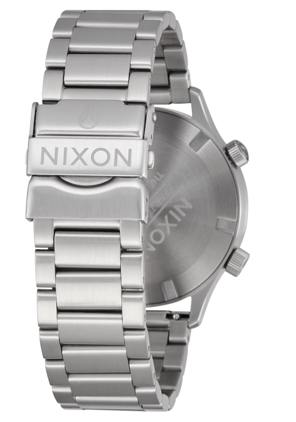 Nixon Drifter 40 Watch | Silver / Midnight Sunray | Swiss Movement 40mm GMT Watch