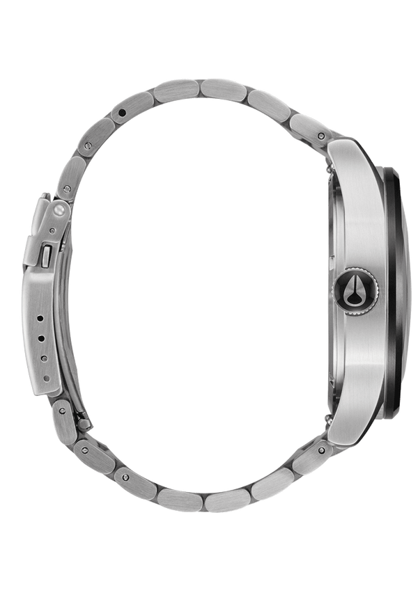 Nixon Fisheye Sentry Stainless Steel Watch | Fisheye / Silver / Polar Blue | Unique Wristwatch