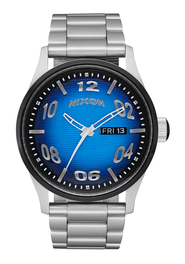 nixon Fisheye Sentry Stainless Steel Watch | Fisheye / Silver / Polar Blue | Unique Wristwatch