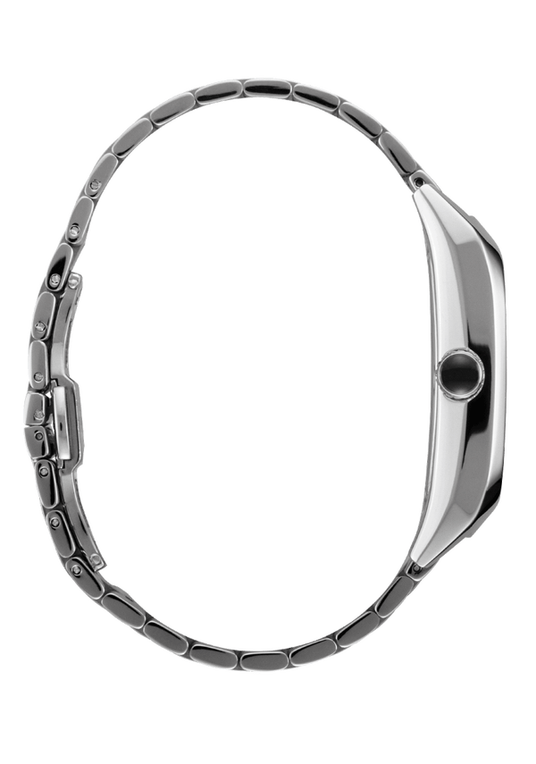 Nixon Frankie Watch | Mid Century / Silver / Black | Rectangle Stainless Steel Watch