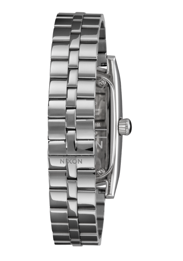 Nixon Frankie Watch | Mid Century / Silver / Black | Rectangle Stainless Steel Watch