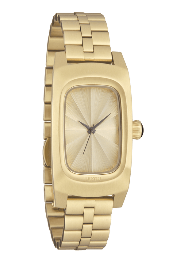 Nixon Frankie Watch | Sand Drift / Gold / Gold | Rectangle Stainless Steel Watch