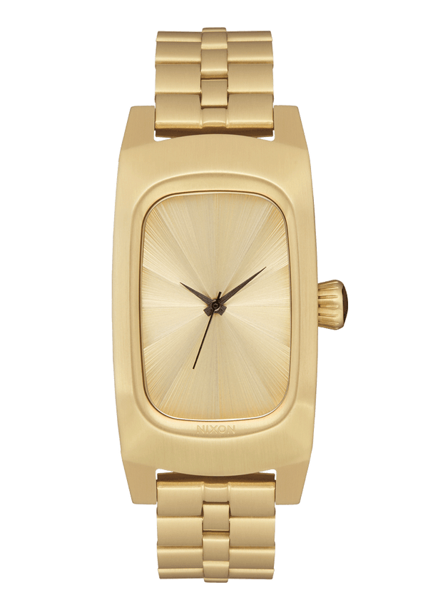 nixon Frankie Watch | Sand Drift / Gold / Gold | Rectangle Stainless Steel Watch
