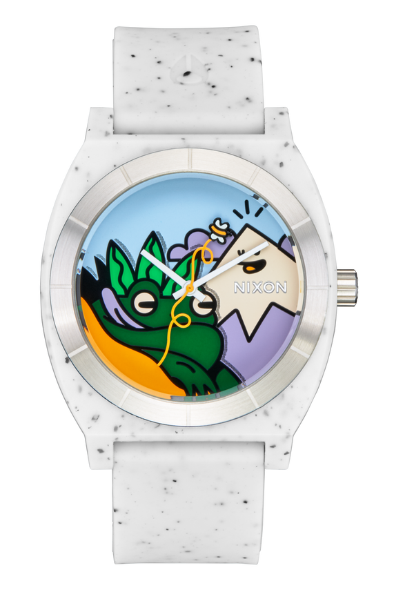 nixon Hannah Eddy Time Teller OPP Watch | White | Recycled Plastic