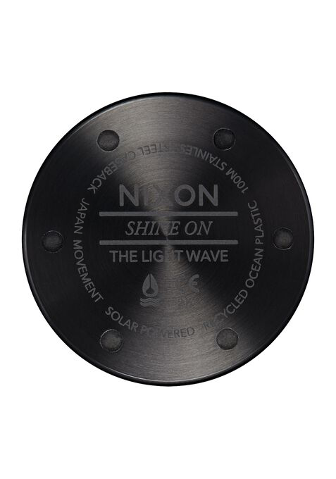 Nixon Light-Wave Watch | All Black | Solar-Powered & Eco-Friendly