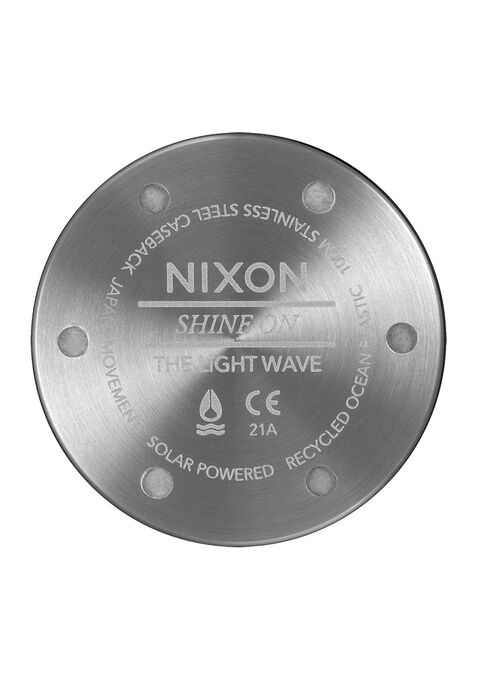 Nixon Light-Wave Watch | Gray | Solar-Powered & Eco-Friendly