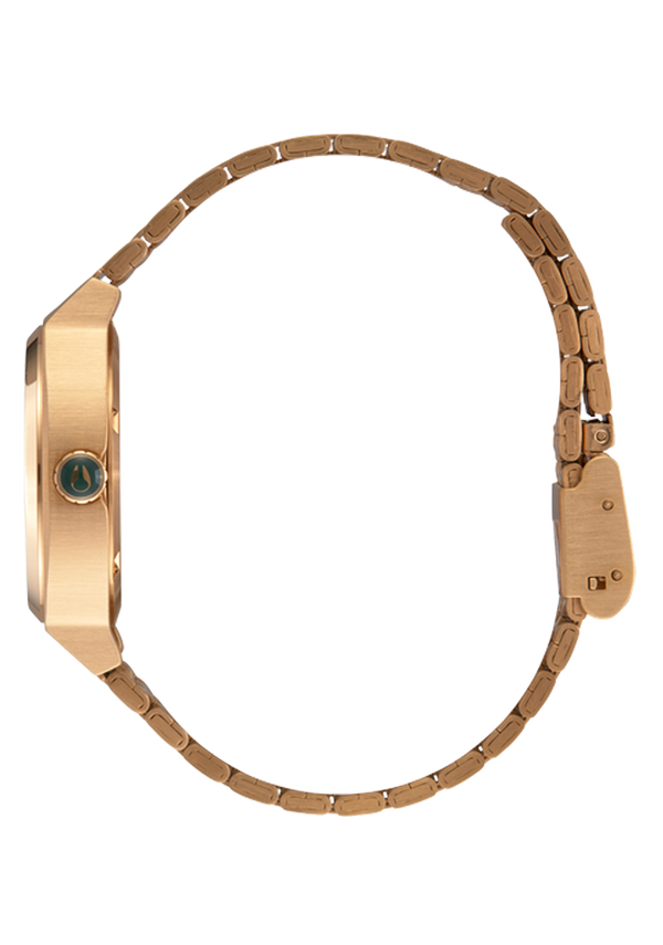 Nixon Medium Time Teller Watch | Gold / Green Sunray | Unisex