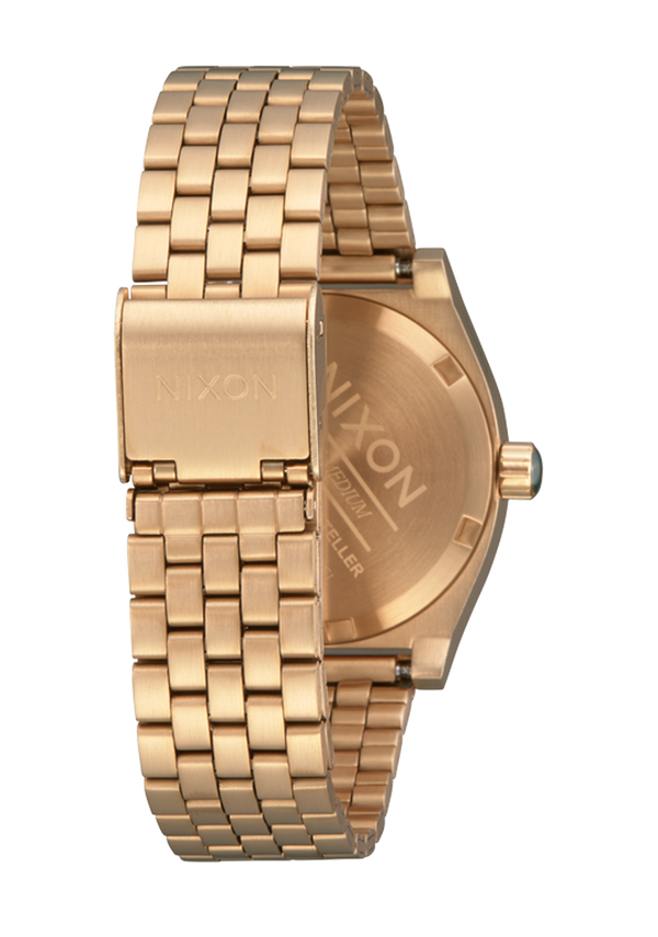 Nixon Medium Time Teller Watch | Gold / Green Sunray | Unisex
