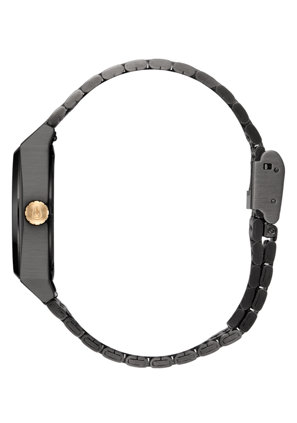 Nixon Medium Time Teller Watch | Gunmetal / Lavender / Gold | Small Analog