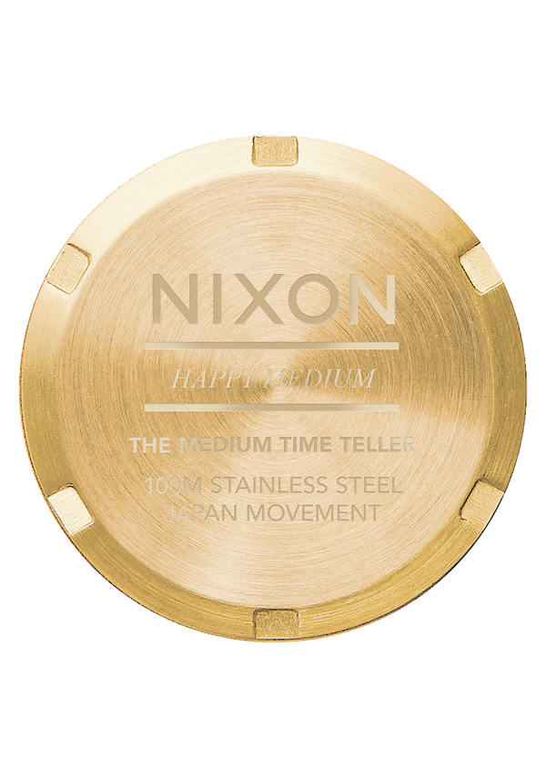Nixon Medium Time Teller Watch | Light Gold / Turquoise | Unisex