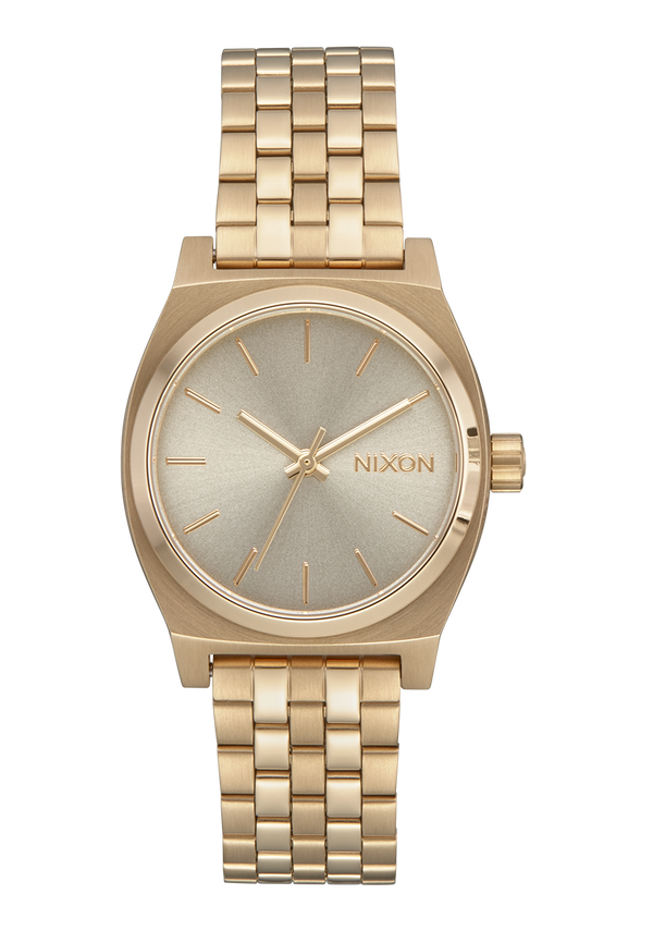 nixon Medium Time Teller Watch | Light Gold / Vintage White | Unisex