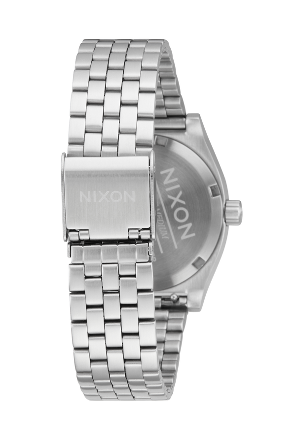 Nixon Medium Time Teller Watch | Silver / Turquoise | Unisex
