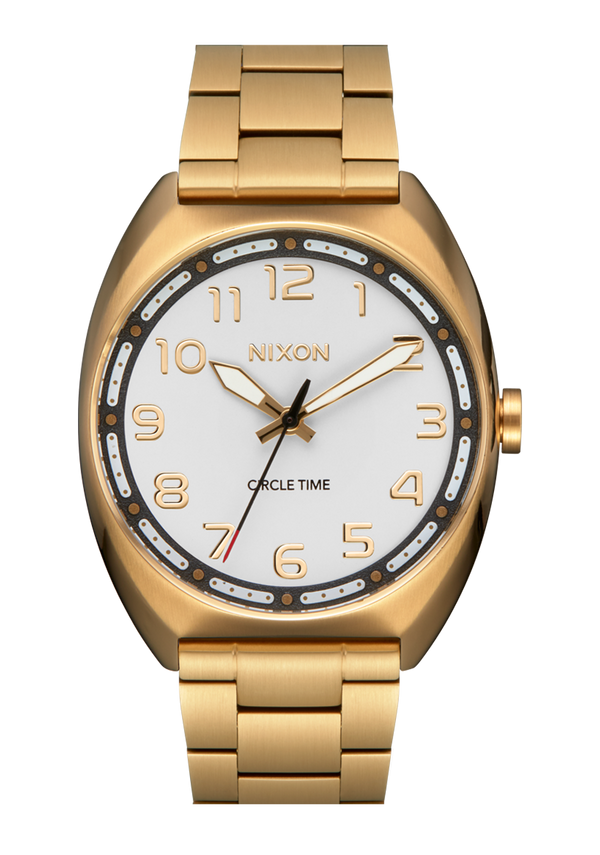 nixon Mullet Stainless Steel Watch | Light Gold / White | Unisex Analog