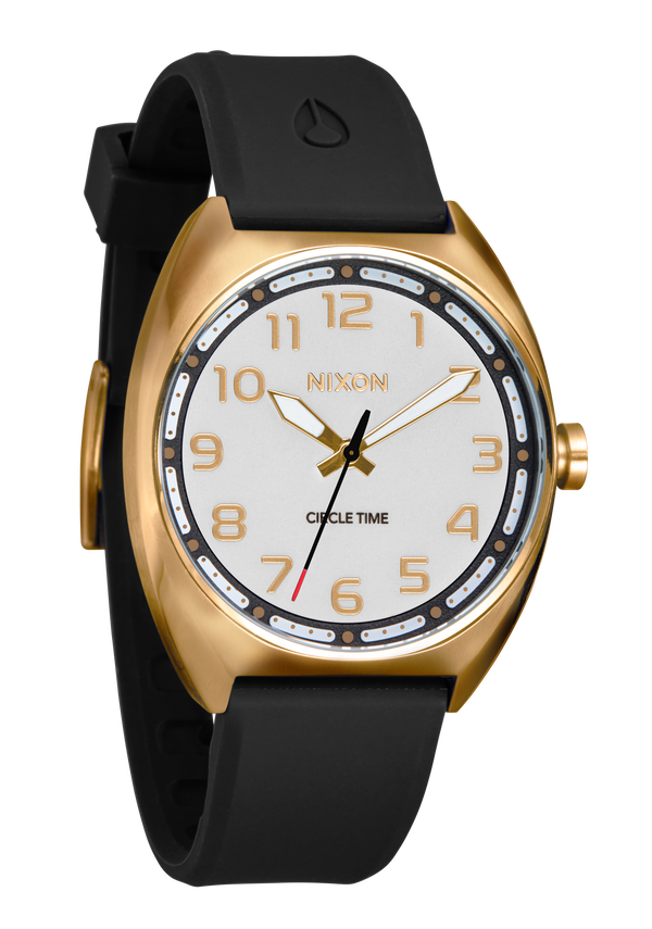 Nixon Mullet Watch | Light Gold / White | Quick-Release Silicone