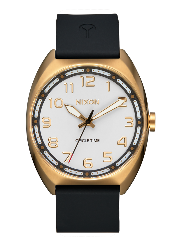 nixon Mullet Watch | Light Gold / White | Quick-Release Silicone