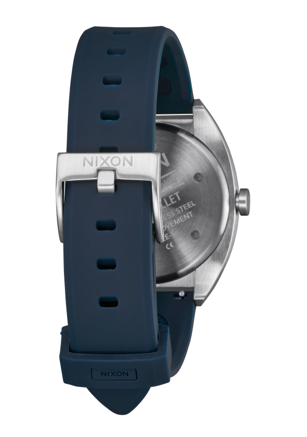 Nixon Mullet Watch | Silver / Teal | Quick-Release Silicone