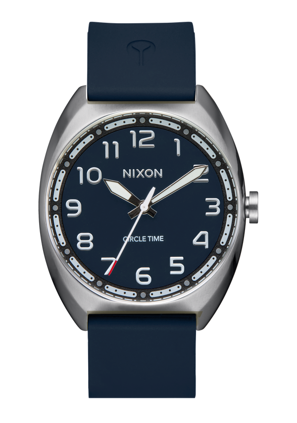 nixon Mullet Watch | Silver / Teal | Quick-Release Silicone