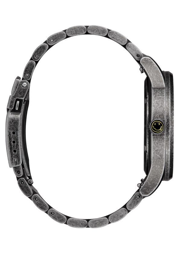 Nixon Nirvana Sentry Wobble Watch | Yellow Nirvana Smiley | Nirvana Collaboration