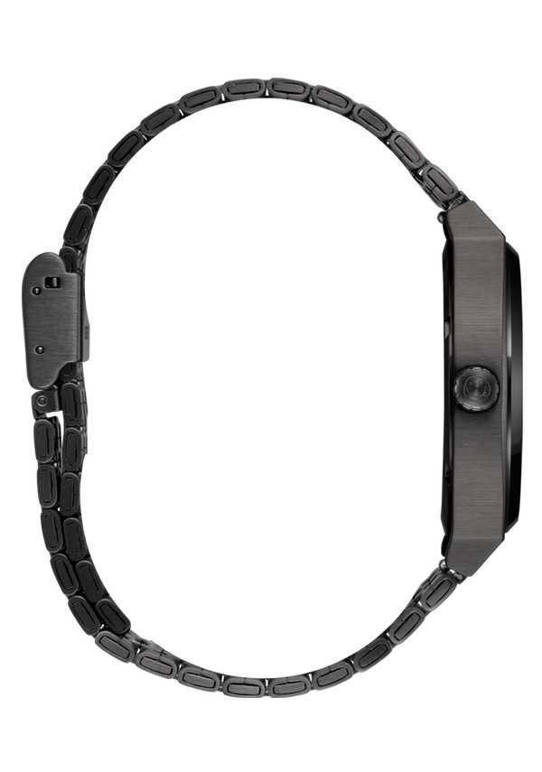 Nixon Nirvana Time Teller Watch | Black Nirvana Smiley Face | Nirvana Collaboration