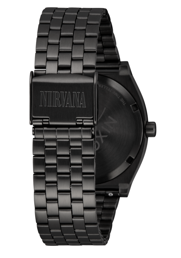 Nixon Nirvana Time Teller Watch | Black Nirvana Smiley Face | Nirvana Collaboration