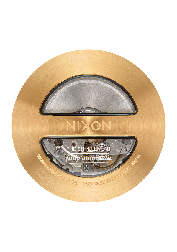 Nixon 5th Element Watch | Gold / Black | Men's Automatic