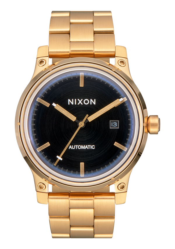 nixon 5th Element Watch | Gold / Black | Men's Automatic