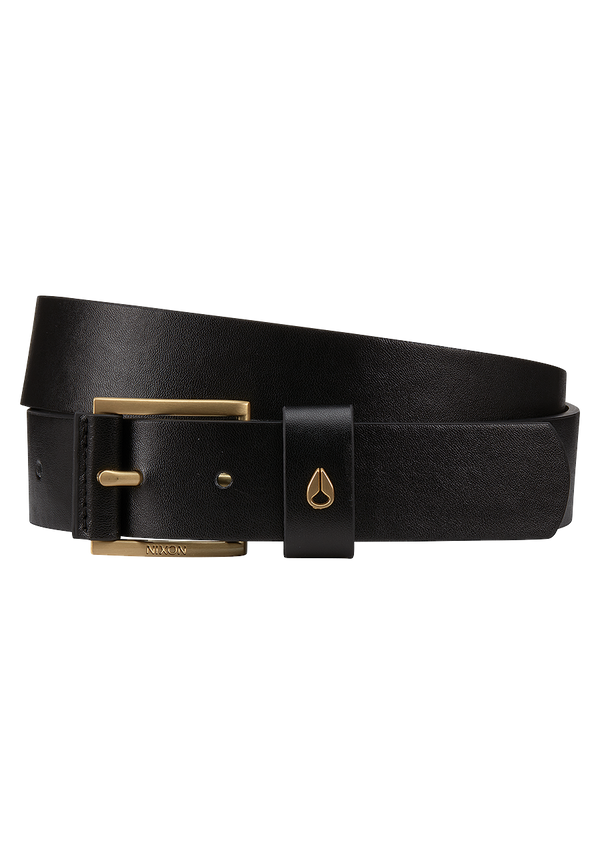 nixon Americana Vegan Belt | Black / Gold