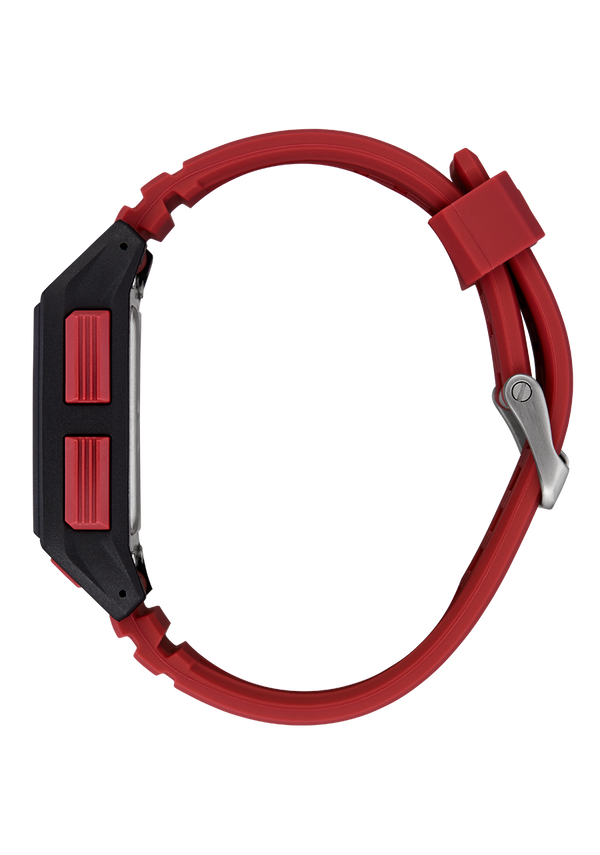 Nixon Base Tide Pro Watch | Black / Hot Sauce | Digital