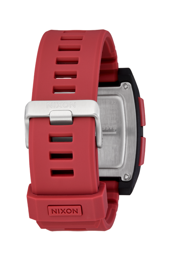Nixon Base Tide Pro Watch | Black / Hot Sauce | Digital