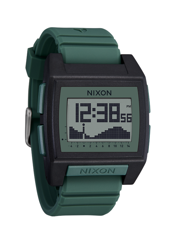 Nixon Base Tide Pro Watch | Black / Sage | Digital